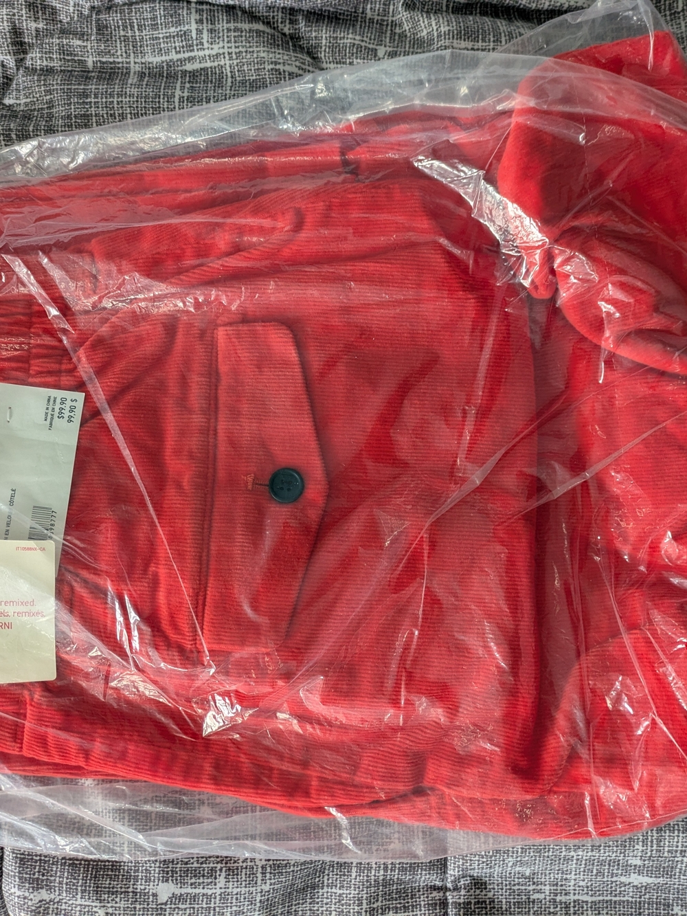 Marni Red Wide-Leg Corduroy Pants - Picture 4 of 4